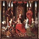 Panel Canvas Paintings - St John Altarpiece [detail 6, central panel]